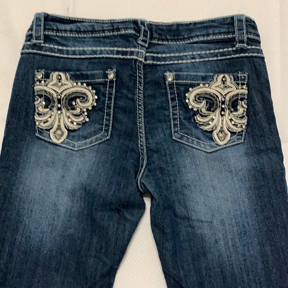 Roadrunner Apparel Embellished Jeans Size 6 - Picture 2 of 6